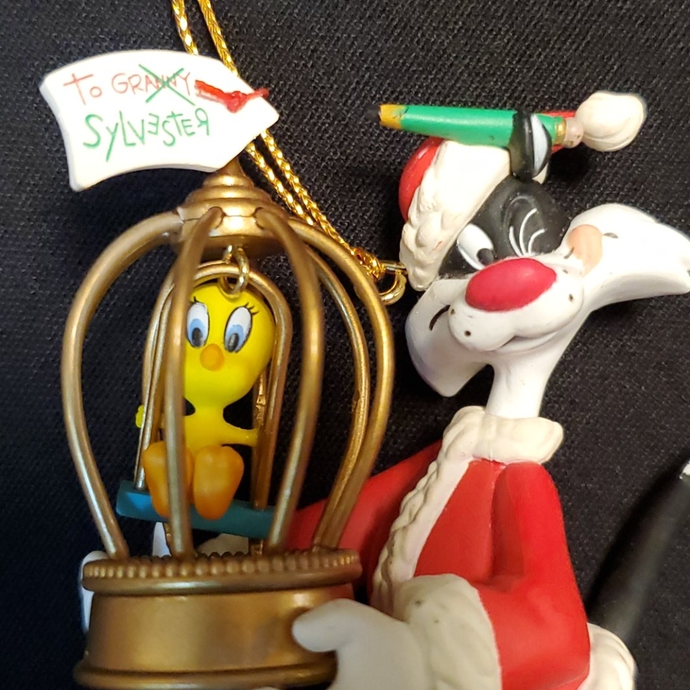 THREE LOONEY TUNES ORNAMENTS